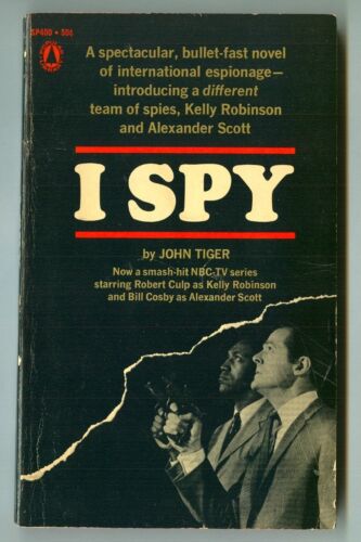 I SPY by John Tiger! Vintage 1965 PB! NBC-TV Robert CULP Bill COSBY Photo Cover!