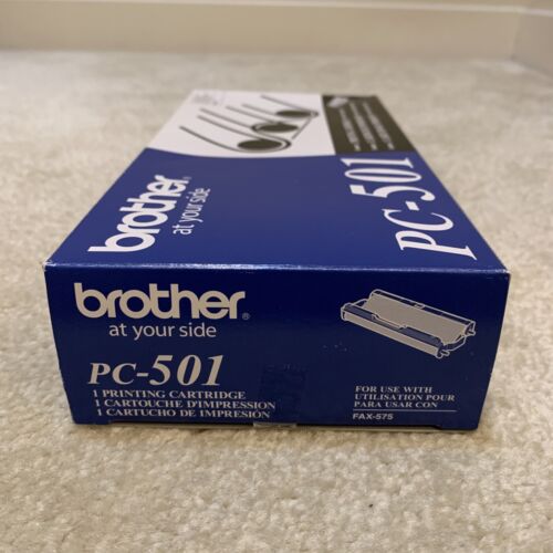 Brother PC-501 Fax Machine Printing Cartridge Fax-575 NEW Authentic Black Ink - Foto 4 di 10