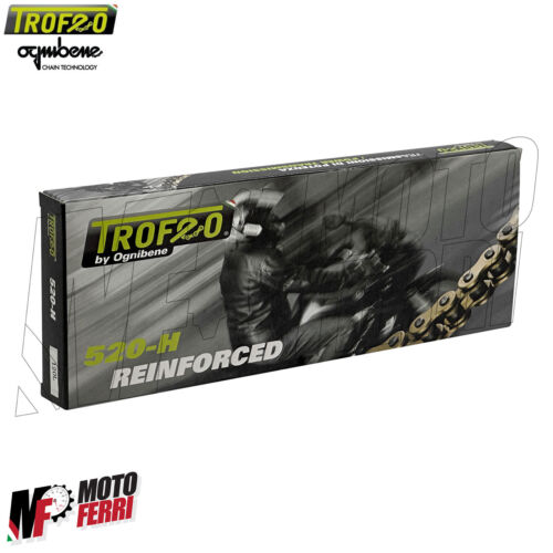 MF6396 Catena Passo 520 TROFEO Moto Cross Enduro 120 Maglie Senza ORing Rinforza - Foto 3 di 4