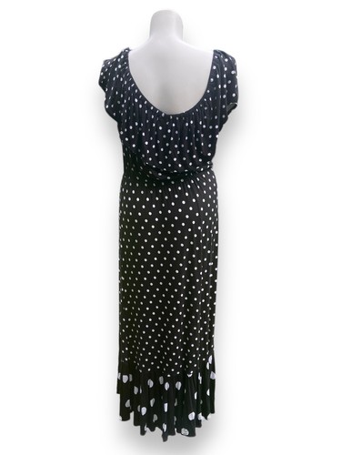 Lane Bryant Womens Short Sleeve Ruffle Polka Dot 22 24 Dress - Picture 6 of 10