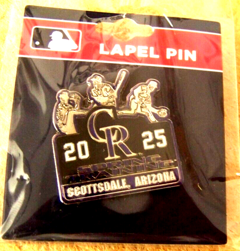 2025 Colorado Rockies pin Spring Training pitcher batter FREE SHIPPING c46491 - Picture 2 of 8
