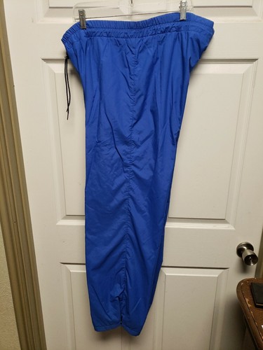 Vintage Walls Mens Water Pruf Pants Size L 36/38 Blue Draw String Waist Grunge  - Picture 1 of 12