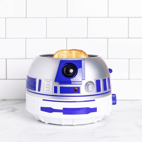 Uncanny Brands Star Wars R2-D2 Two-Slice Deluxe Toaster Active Sounds And Lights - Picture 7 of 7