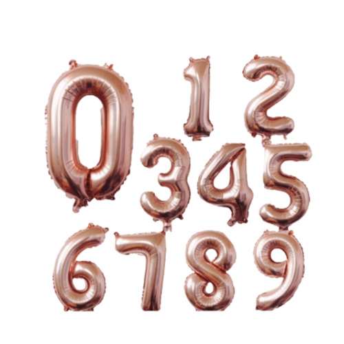 XXL Party Set Dekorballons Luftballon Rosegold 1m JUMBO Zahlen Helium Ballons - Bild 38 von 57