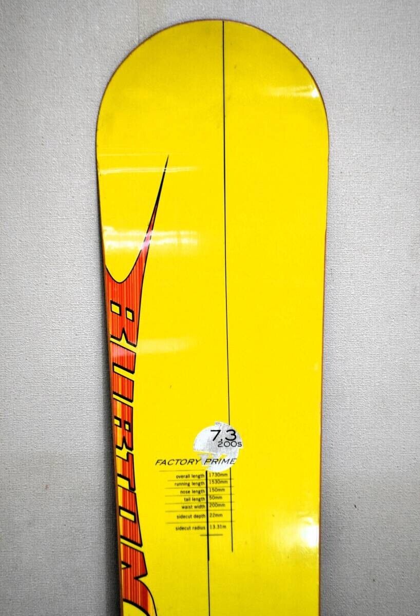 Burton Factory Prime 173Cm 7.3 Waist 200Mm Racing Alpine Burton Factory Prime 173Cm 7.3 Waist 200Mm Racing Alpine