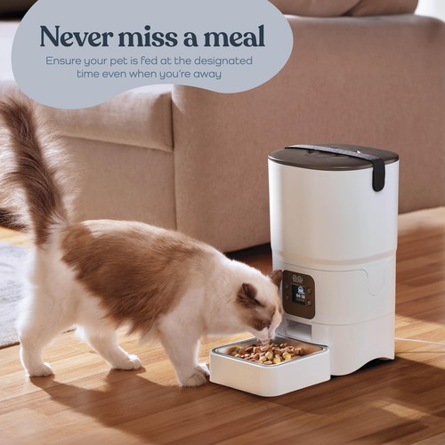 automatic cat feeder food dispenser smart reliable 6-l disp wifi pet control dog - Picture 6 of 12