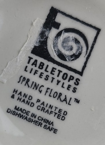 Tabletops Unlimited Spring Floral, 5 Pcs Oil/Vinegar & Salt, Pepper w/ Caddy - Picture 12 of 12