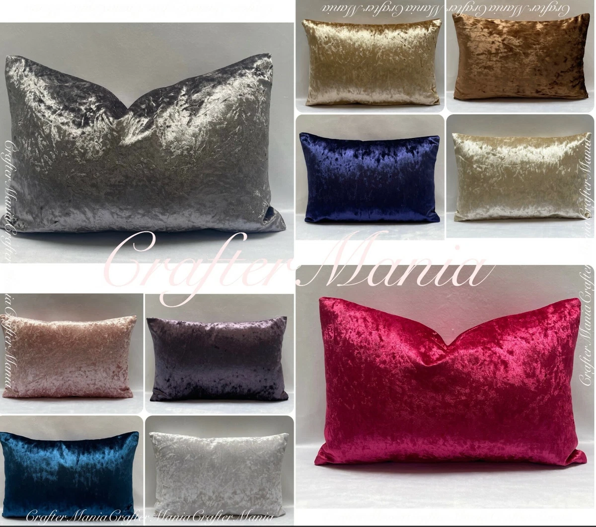 Crushed velvet bolster best sale cushion