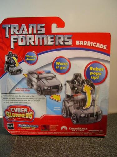 TRANS FORMERS Cyber Slammers BARRICADE Robot Aparece Coche de Policía Sellado NUEVO - Imagen 4 de 8