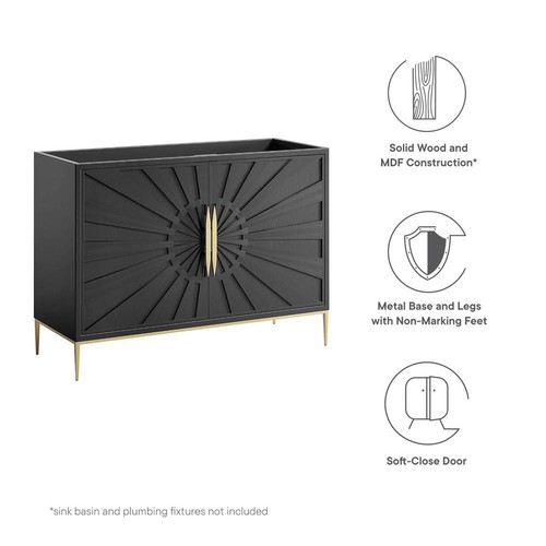 48" Double or Single Sink Compatible (Not Included) Bathroom Vanity Cabinet - Picture 4 of 9