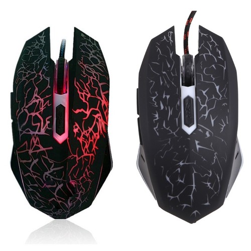 Gaming Mouse Wired Wireless USB Rechargeable Computer PC 2400 DPI Wired Mouse - Picture 4 of 8