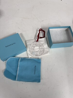 VINTAGE TIFFANY & CO CRYSTAL STAR WREATH CHRISTMAS HOLIDAY