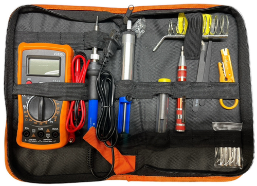 Soldering Iron Adjustable Temperature Welding Kit 60W with Multimeter