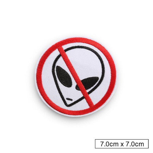 On Embroidered Applique Patch Circle Space Iron Badge Emblem on Sew Day Night - Picture 16 of 49