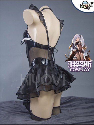Costume cosplay Halloween Azur Lane Janus donna ragazza vestito diavolo vestito nero - Foto 12 di 18