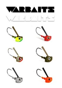 WARBAITS-WEEDLESS-SWIMBAIT-JIG-HEAD-SALTWATER-CALICO-BASS-SELECT-SIZE-COLOR