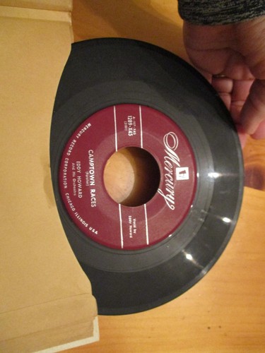 Vintage 7.5" 45's Record Storage Album Book Holder Folder 11 Pocket w 10 45s #1 - Picture 15 of 21