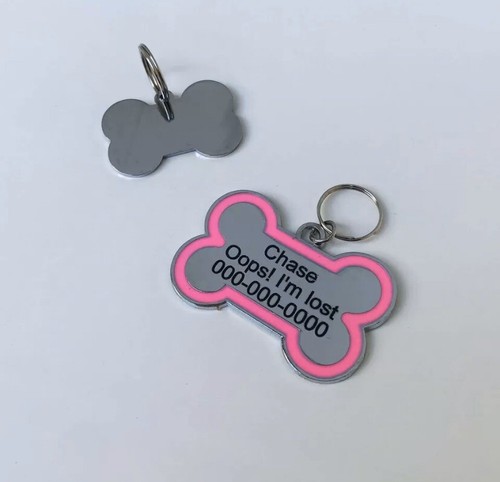 Custom LASER Engraved Personalized Stainless Steel Pet ID Tags Dog & Cat - Picture 7 of 12
