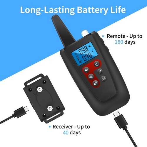 Dog Training Collar Remote Control Sound Vibration Zap Waterproof E-Collar 1000M - Bild 9 von 23