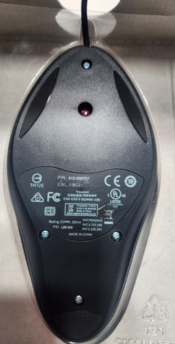 Logitech Trackman Marble USB Mouse T-BC21 Trackball 810-000767 - Picture 5 of 7