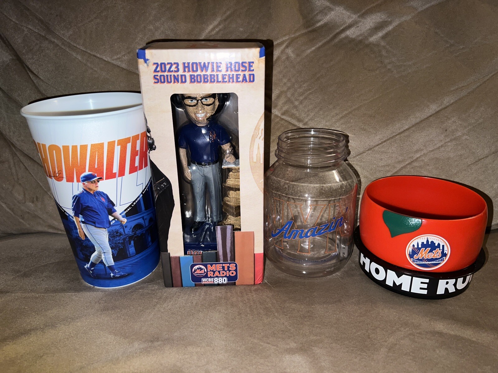 New York Mets SGA 2023 Howie Rose Sound Bobblehead, Cup, Jar & Bowl eBay