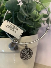 NWT Alex & Ani Raphelian Silver "Path of Life" Expandable Bangle Bracelet