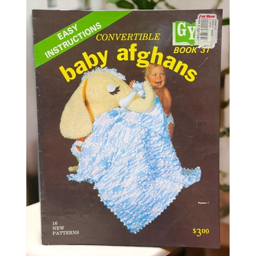 Convertible Baby Afghanen 16 Musterbuch 1980 Vintage Häkeln Stricken GYS #31 - Bild 1 von 8