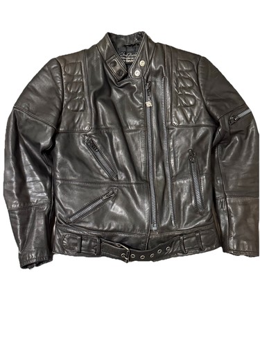Chaqueta de moto de cuero Harley Davidson de colección Hein Gericke Ect para mujer 36 - Imagen 2 de 20
