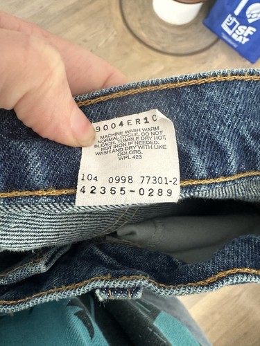Vintage Levis 565 Jeans Boys 14 (Fits 27x27) Medium W Regular Wide Leg 1998 - Picture 12 of 12