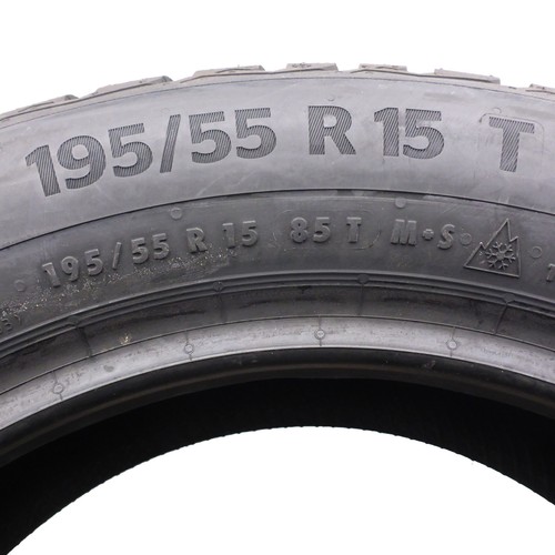 195 55 15 4x CONTINENTAL 195/55 R15 85T TS870 Winterreifen 2022 WIE NEU VOLL - Picture 5 of 7