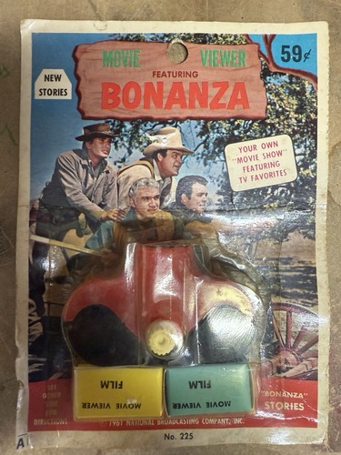 1961 Bonanza Ponderosa Ranch ACME MOVIE VIEWER #225 Western Vintage Chemtoy NOS - Bild 1 von 2