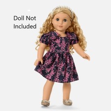 American Girl Doll Janie Jack Rosy Cascade Dress NEW 