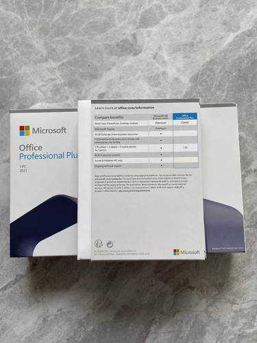 MS Office 2021 Professional Plus tylko na PC - Nowy zapieczętowany pakiet detaliczny 1-3 pudełka - Zdjęcie 3 z 3