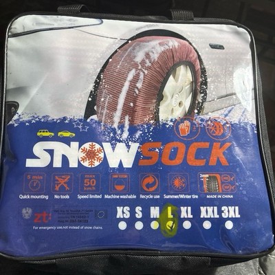 Snow Chains SNOW SOCKS/ Easy and Reliable/Pack of 2/Fast Install/LARGE