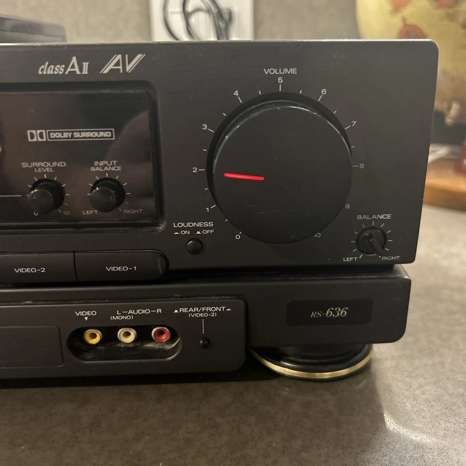 Fisher RS-636 Stereo Receiver  Vintage Hi-Fi Audio Dolby Surround Tested W/Remot - Image 4 of 4