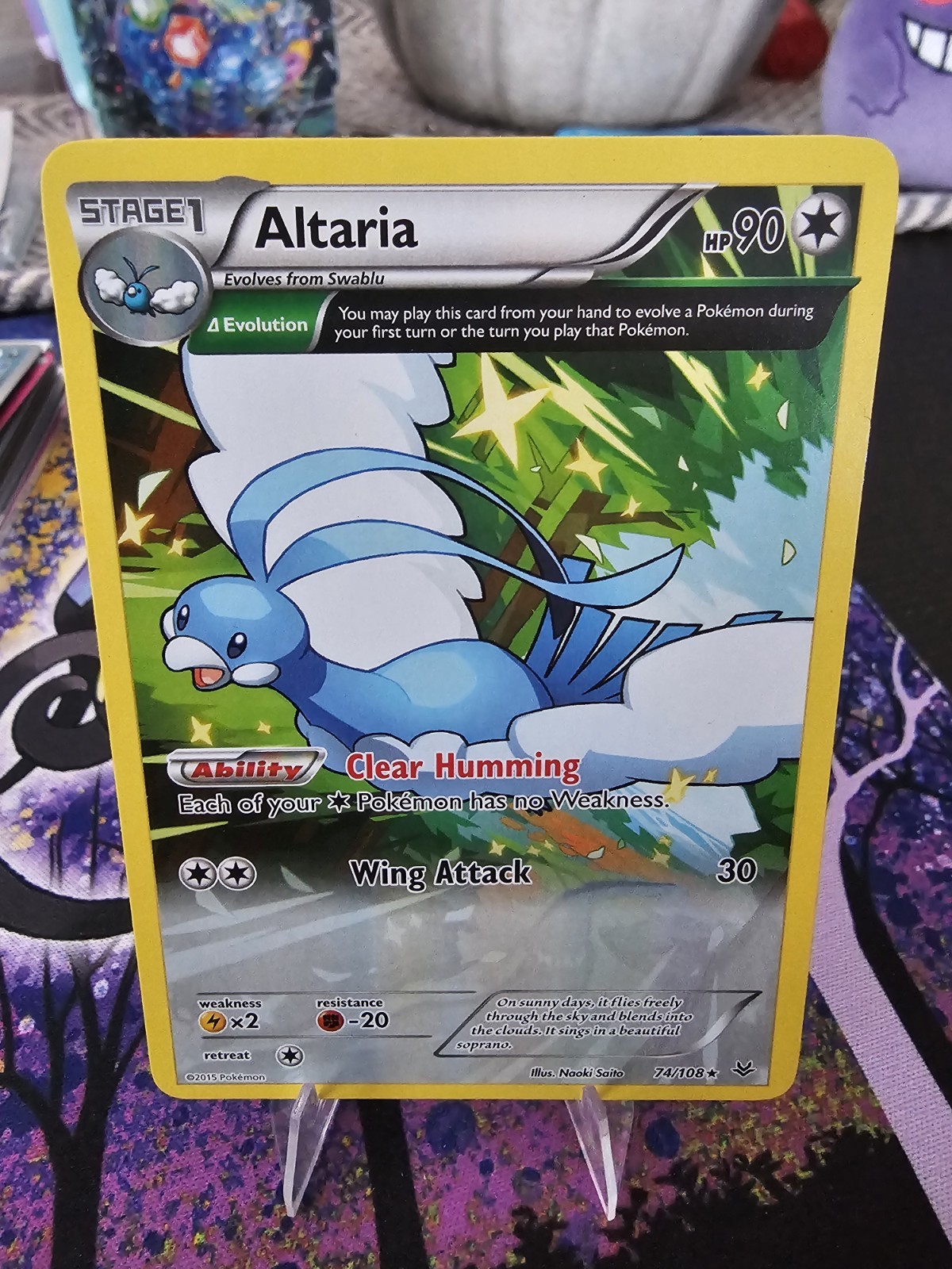 Altaria (74 Delta) 74/108 Rare XY - Roaring Skies Pokemon TCG LP Non Holo
