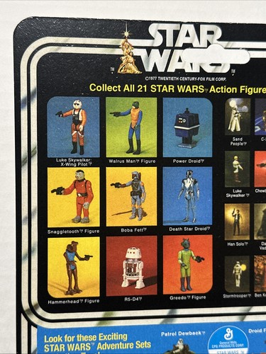 Vintage Recarded Star Wars Power Droid Original Action Figure on custom 21bkcard - Picture 10 of 10