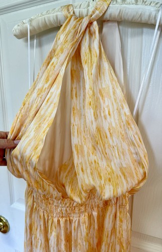 NWT Women's Ramy Brook Hailey Dress, L, Yellow High-Low, Midi - Picture 16 of 20