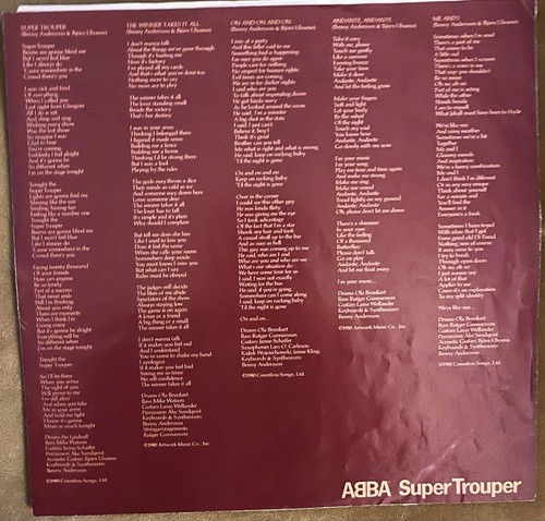 ABBA – Super Trouper 1st Original US Press 1980 Stereo LP VG++ EXCELLENT - Picture 3 of 4