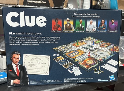 Clue Game Reimagined Mystery Board Game With Characters And Clue Cards. Free Shp - Picture 2 of 4