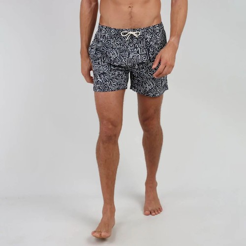 Pantalones Cortos de Playa OXBOW Velho para Hombres Piscina - Negros - Imagen 2 de 3
