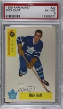 1958-59 Parkhurst Dick Duff #29 PSA 6 HOF