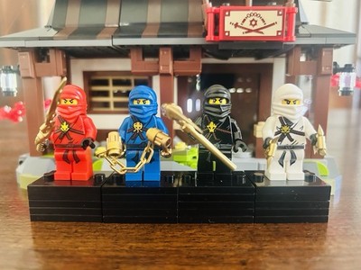 LEGO NINJAGO PILOT SEASON 1 CUSTOM MINIFIGURED Kai, Jay, Cole, And Zane OG RARE