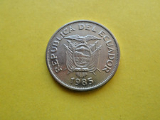 ECUADOR 1 SUCRE 1985 RARE.