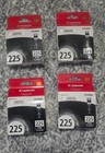 4 Canon Pixma 225 PGBK - Black Ink Cartridges