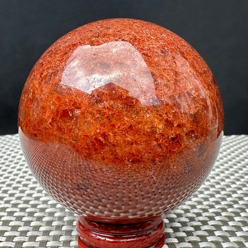 532G Natural strawberry quartz ball Quartz Crystal Energy Healing Ball - Picture 3 of 16