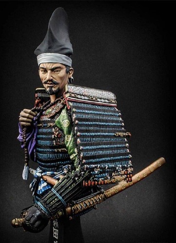 1/9 BUST Resin Model Kit Japanese Samurai Warrior Unpainted - Picture 1 of 5