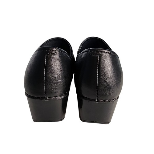 Dansko Tenley Clog Shoes Women's 37 / 6.5 Black Gray Leather Comfort Slip On - Foto 5 di 10