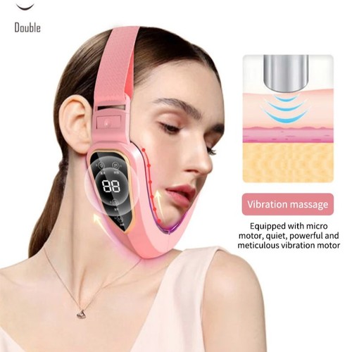Cinturón eléctrico Vendaje adelgazante facial modelador doble mentón reductor lifting facial EE. UU. - Imagen 1 de 31