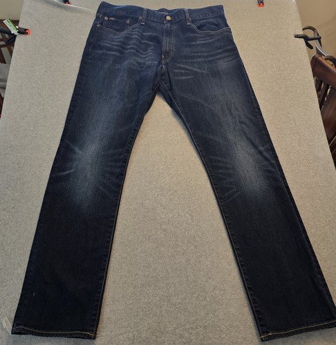 Polo Ralph Lauren Jeans Mens 36x34 Blue Hampton Relaxed Straight Denim Pants